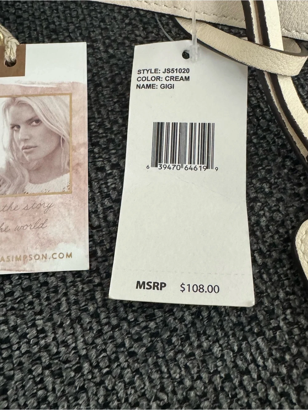 NWT Jessica Simpson Lrg Shoulder Bag Cream silverChain Strap Cheetah Lining